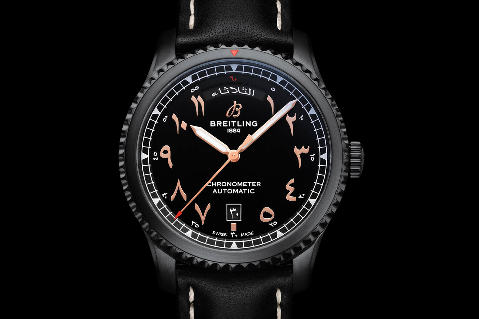 百年靈 Aviator 8 Day & Date 41 阿提哈德航空限量版腕表-復(fù)刻表