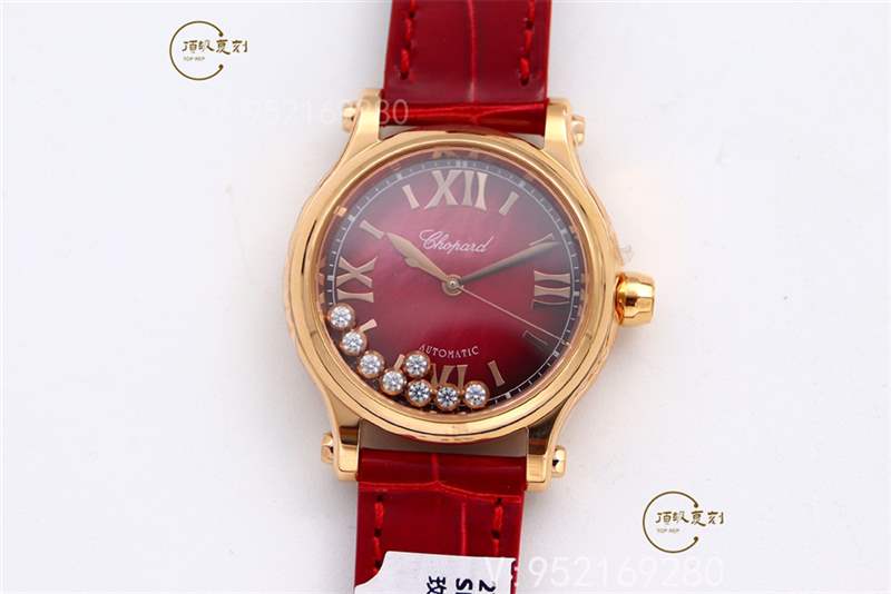 ZF廠蕭邦HAPPY SPORT快樂鉆石中國(guó)紅限量版新品發(fā)布-復(fù)刻表