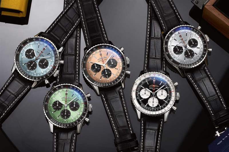 百年靈NAVITIMER B01 CHRONOGRAPH 43新鮮色系搶眼登場-復刻表