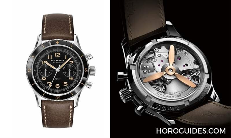 現(xiàn)代感十足!Blancpain Air Command Chronograph 藍(lán)面鈦金屬版-復(fù)刻表