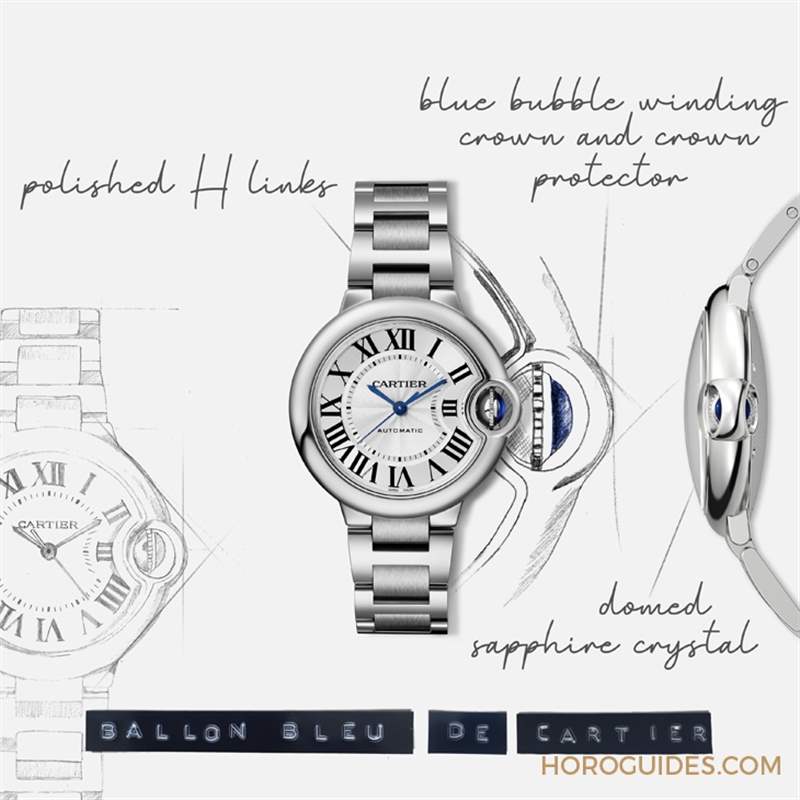 這優(yōu)雅的代名詞,其實藏著與眾不同的前衛(wèi)基因|Ballon Bleu de Cartier腕表-復刻表
