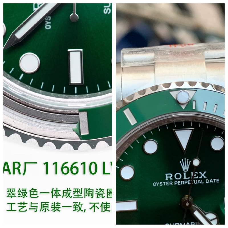 AR廠勞力士v3版綠水鬼復(fù)刻做工怎么樣,對(duì)比正品一眼假嗎-復(fù)刻表