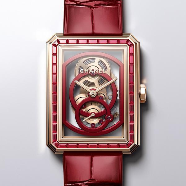 紅色基因的優(yōu)雅張力!CHANEL Red Edition用單色變化細節(jié)-復刻表