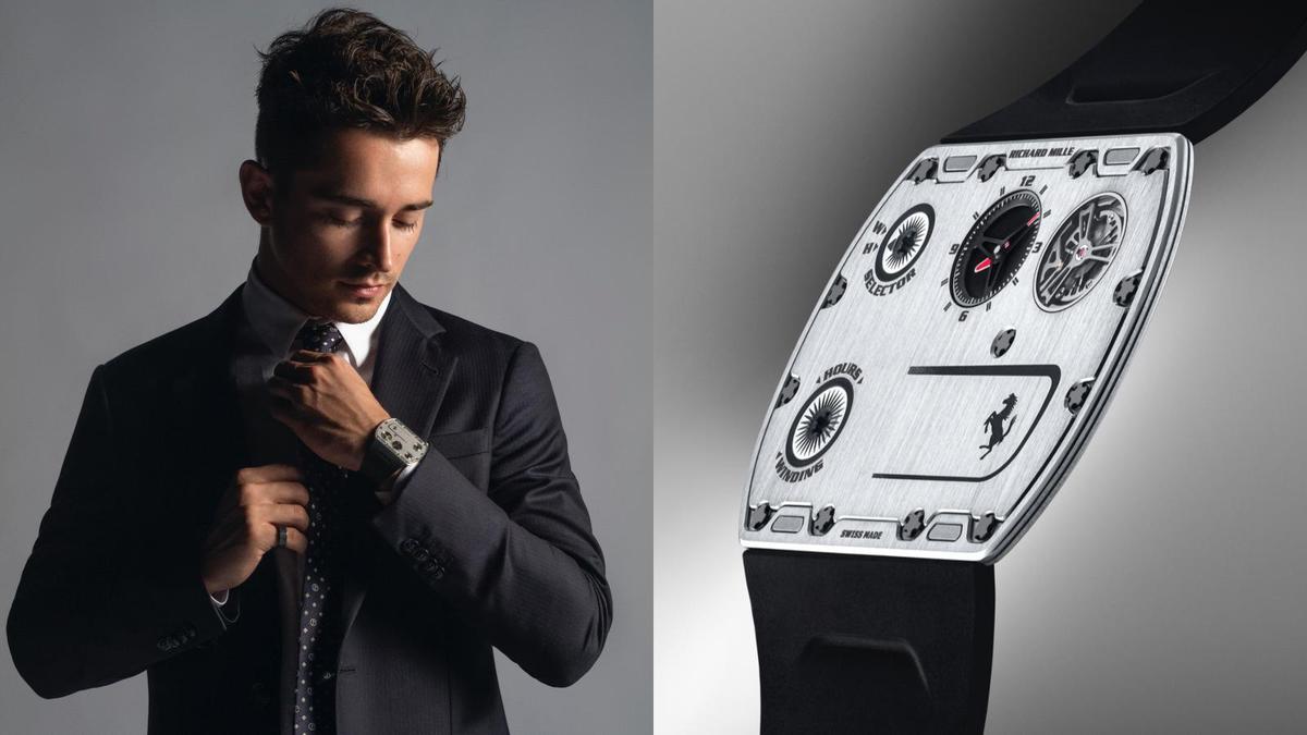 超薄運動表的工程習題!RICHARD MILLE RM UP-01 Ferrari-復(fù)刻表