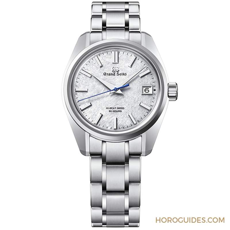 GRAND SEIKO - 淡藍面盤呈現(xiàn)巖手山「融雪」美景，Grand Seiko 44GS首款白鋼材質(zhì)