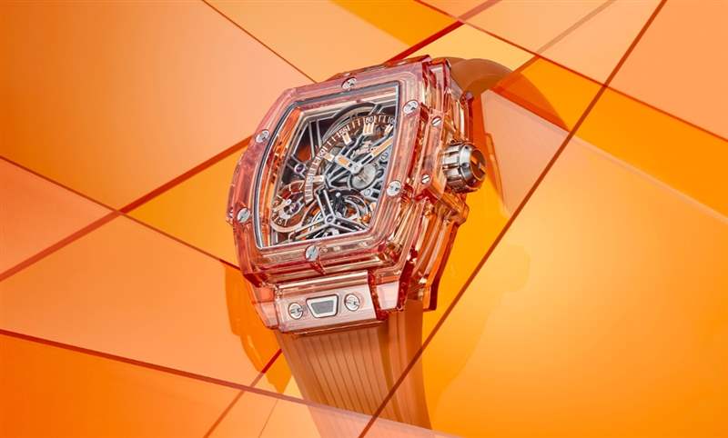 高透光冰橙色！ Hublot Spirit of Big Bang冰橙藍寶石陀飛輪五日鏈腕表