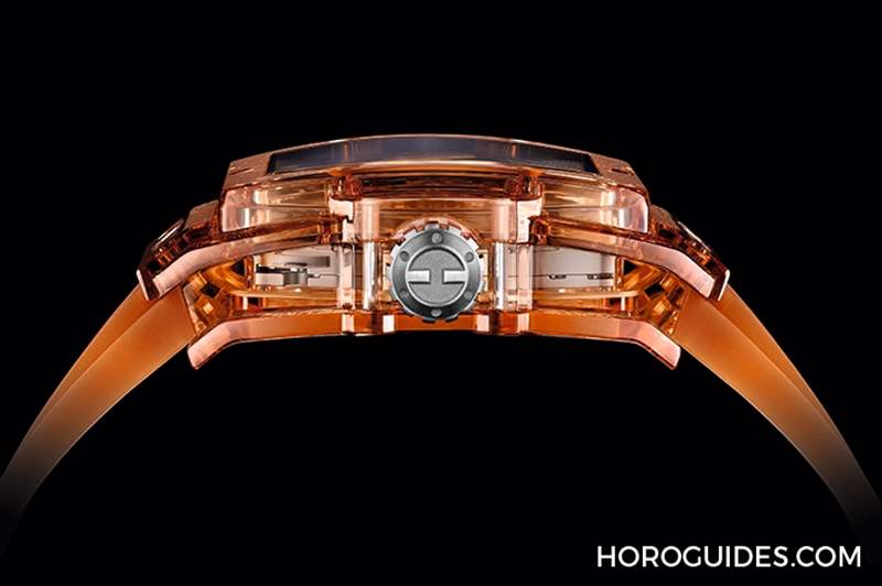 HUBLOT - 高透光冰橙色！ Hublot Spirit of Big Bang冰橙藍寶石陀飛輪五日鏈腕表