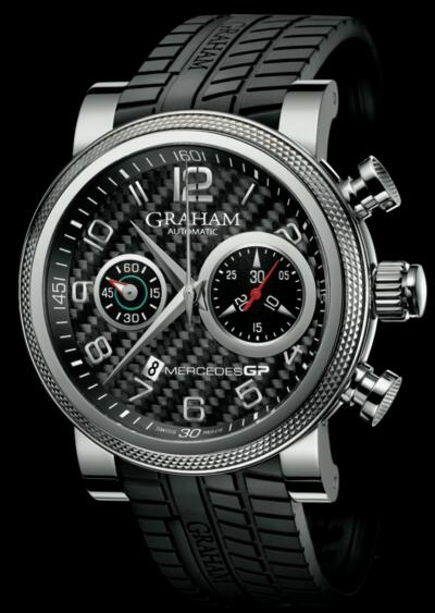 Graham Mercedes GP Trackmaster CF 格雷厄姆手表是梅賽德斯GP銀色多功能計(jì)時腕表-復(fù)刻表