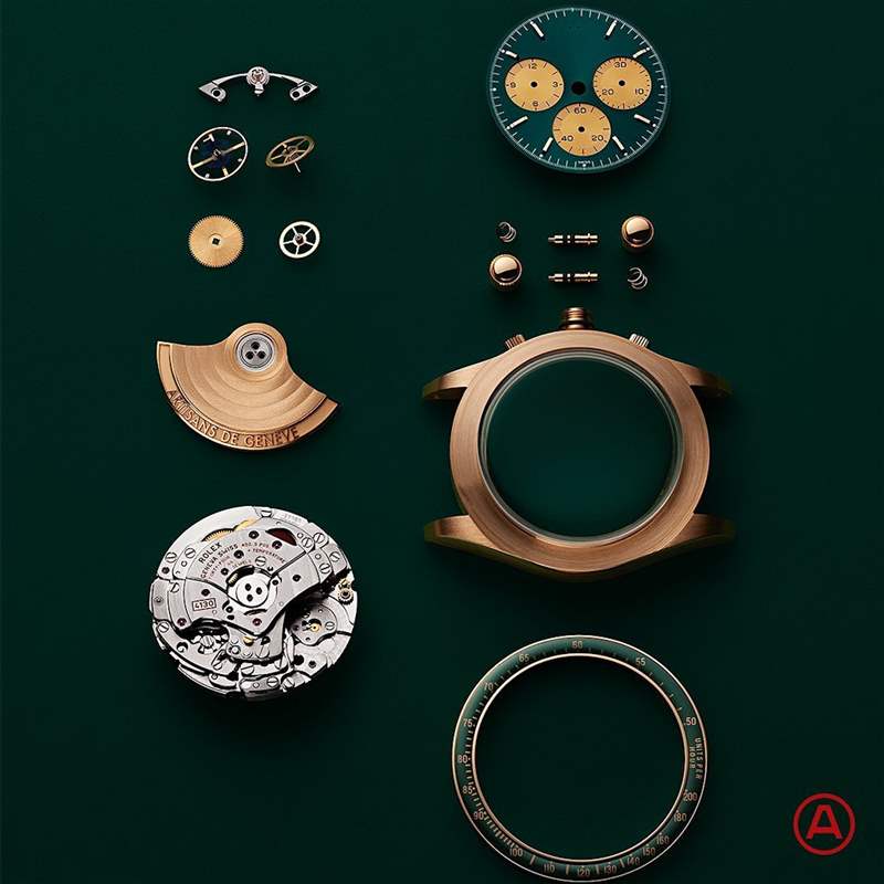 綜觀Daytona 116508 Honey Green,同樣可以找到三處Artisans de Genève精心改造的橋段,以下一一了解:(IG@artisansdegeneve) 11款ROLEX手表6月最新行情勞力士K金GMT-Master II升幅超乎預期-復刻表