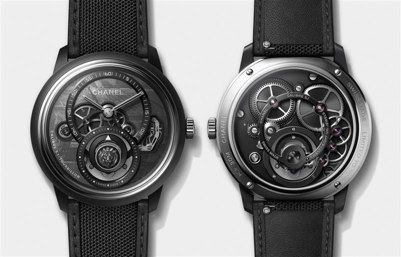 Chanel香奈兒新品亮點(diǎn):Monsieur de Chanel隕石盤陀飛輪,J12 Cyber??netic黑白像素-復(fù)刻表