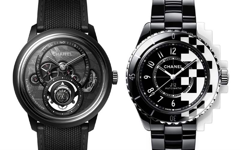 Chanel香奈兒新品亮點(diǎn):Monsieur de Chanel隕石盤陀飛輪,J12 Cyber??netic黑白像素-復(fù)刻表