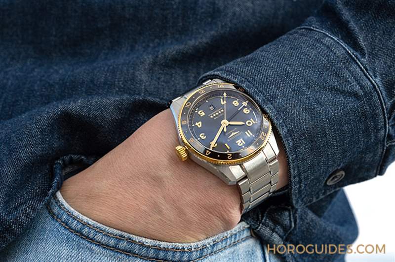 LONGINES - 為此地與彼時，都鍍上Golden Hour：浪琴表Spirit Zulu Time，新增18K黃金細節