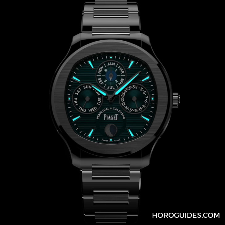 PIAGET - 風華奪目、纖薄美型，PIAGET Polo超薄萬年歷自動腕表強勢定義奢華運動風