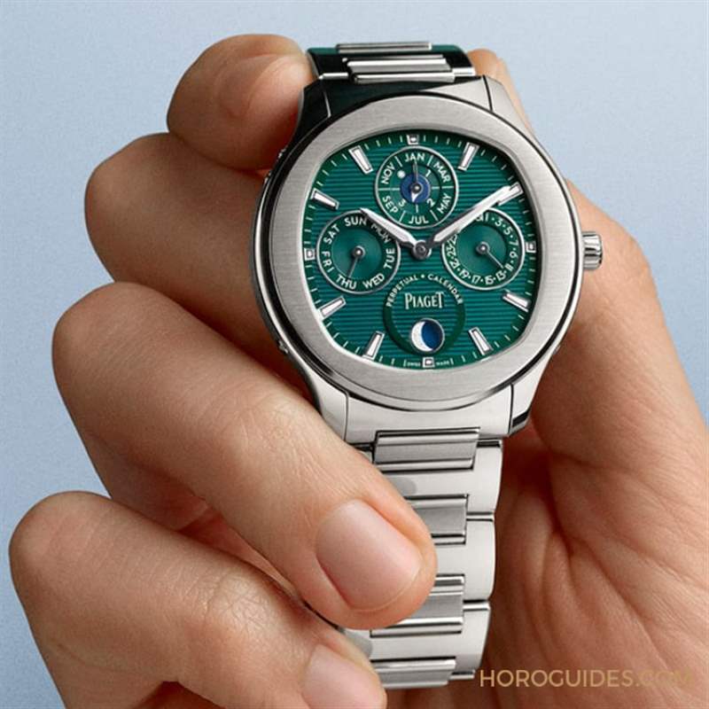 PIAGET - 風華奪目、纖薄美型，PIAGET Polo超薄萬年歷自動腕表強勢定義奢華運動風