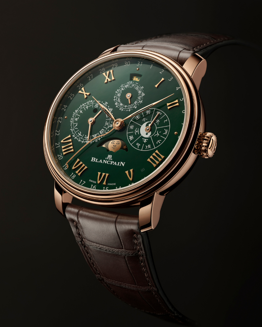 走入新周期,BLANCPAIN Villeret中華年歷紅金綠面版「龍」重登場!-復(fù)刻表