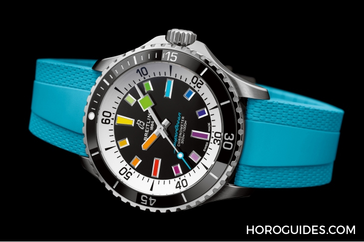 BREITLING - 彩虹時標面、46mm千米深潛新表同步現身|BREITLING Superocean系列新表