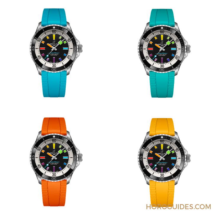 BREITLING - 彩虹時標面、46mm千米深潛新表同步現身|BREITLING Superocean系列新表